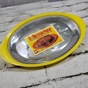 Vintage 60s Kitchen King Sizzling Steak‎ Platter MCM Homemaker Kitchenware NOS